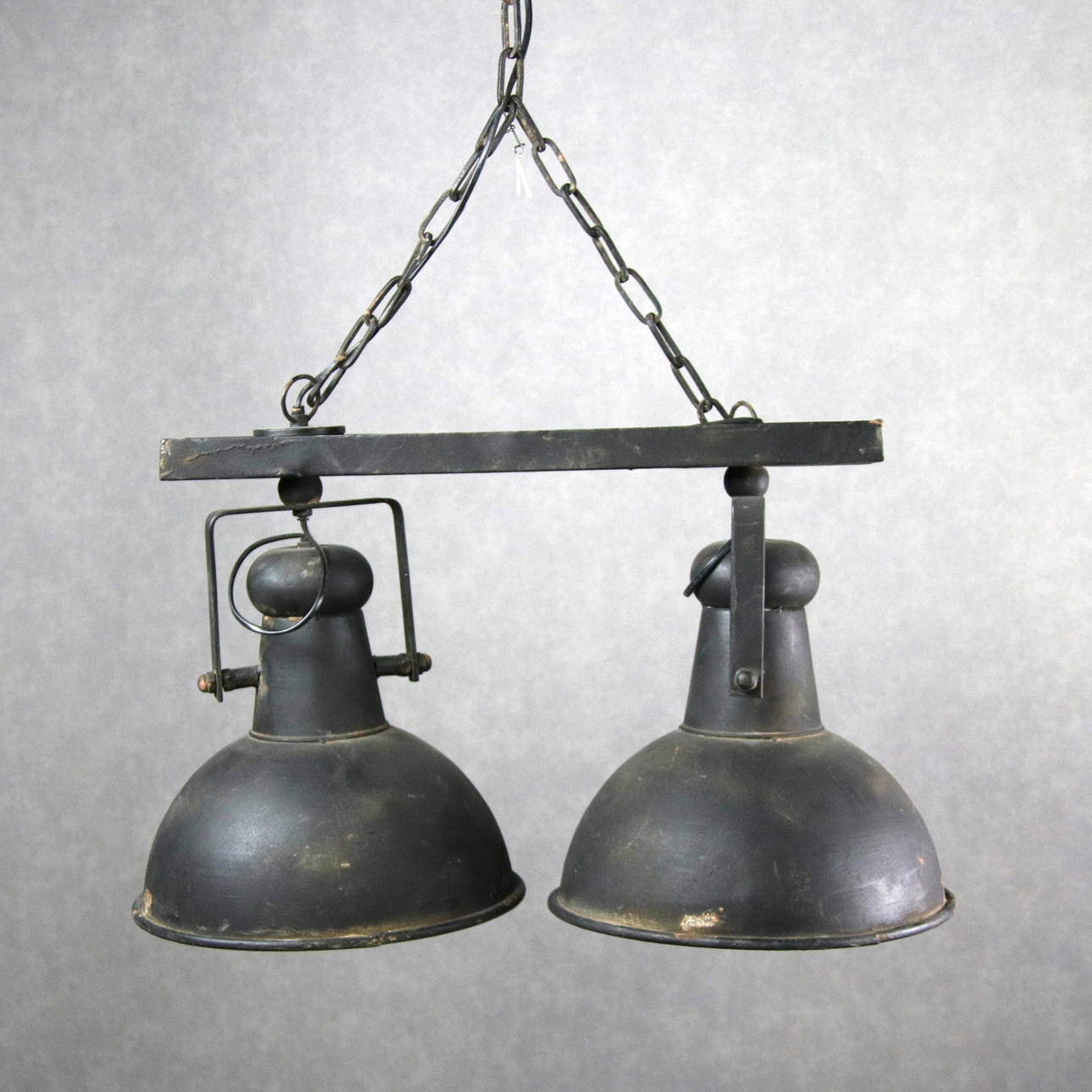 CEILING LAMP, industrial style, two light points, metal, contemporary.