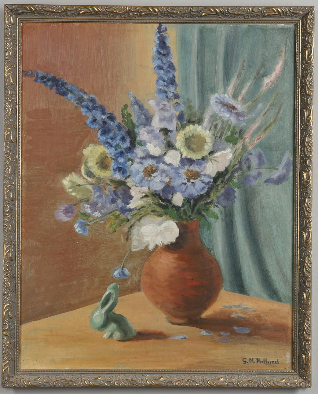 G. M. POLLARD. ASETELMA KUKKAMALJAKOLLA.