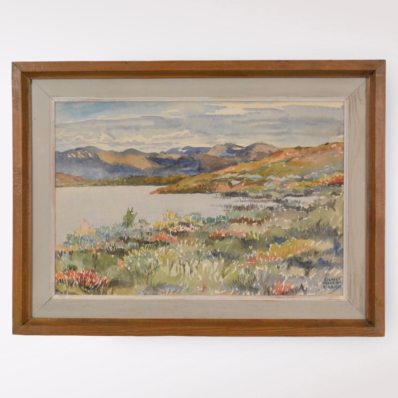 ERNST ÅKERBLADH. Akvarell.