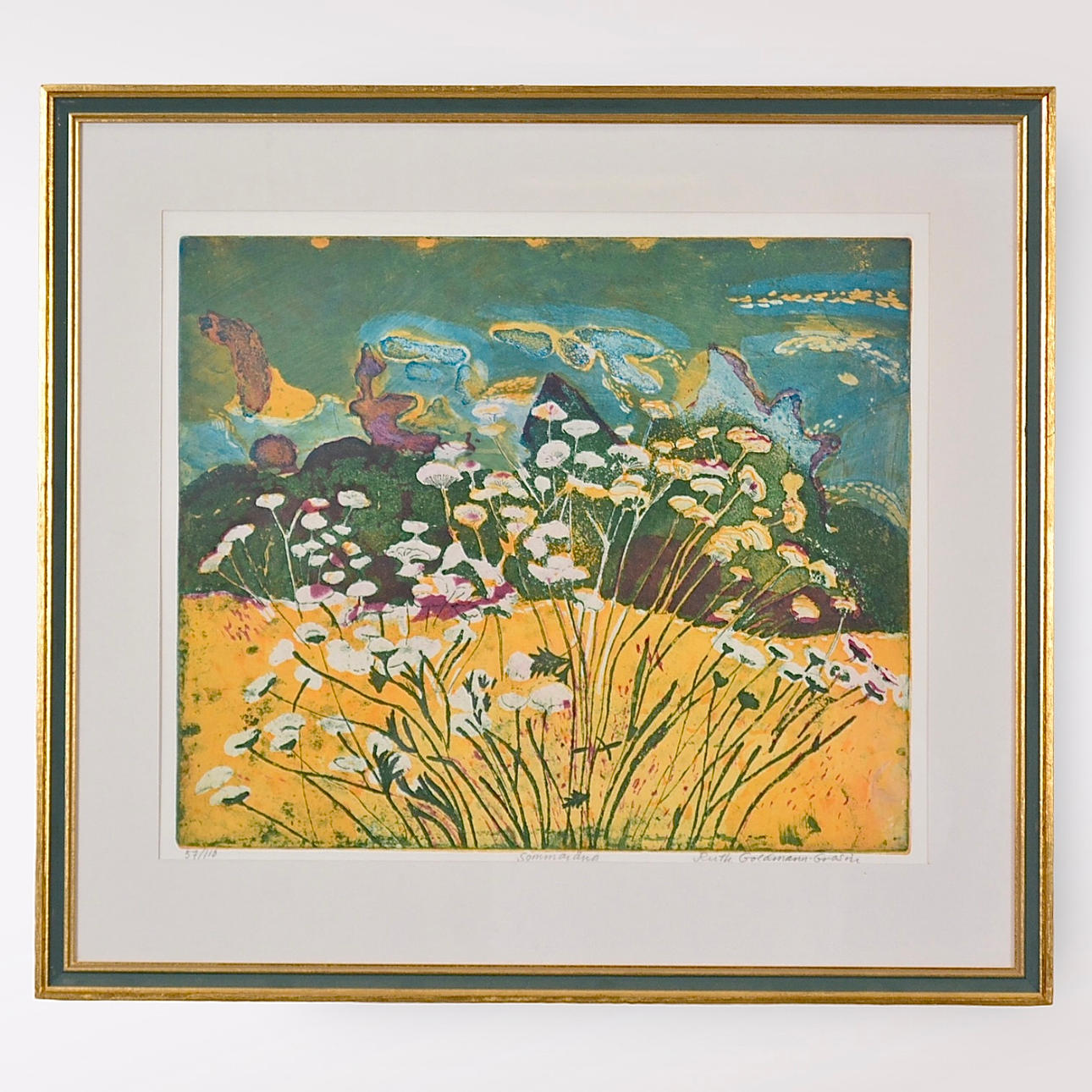 RUTH GOLDMANN-GROSIN. Color lithography.