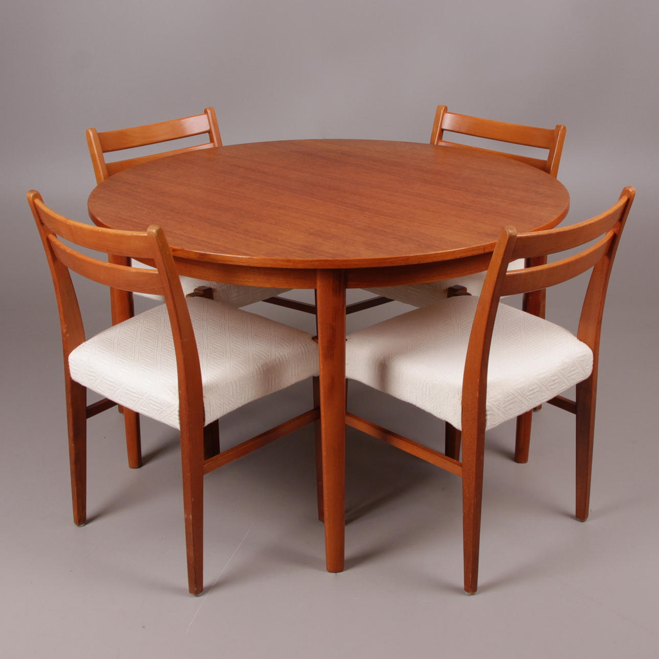 BORD, samt stolar, 6 delar, teak, 1900-talets mitt.