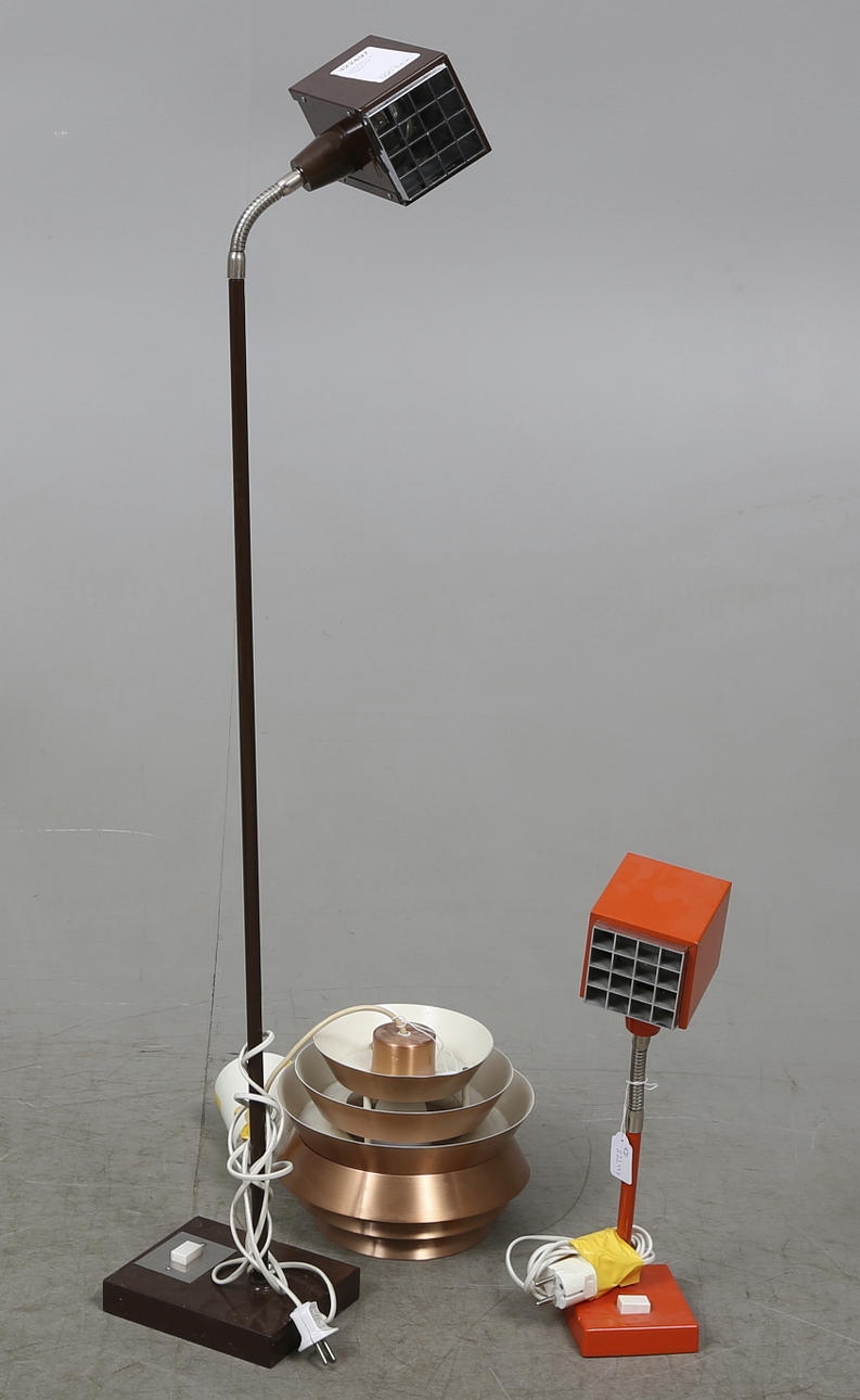 LAMPOR, 3 st. Bland annat "Kuben".