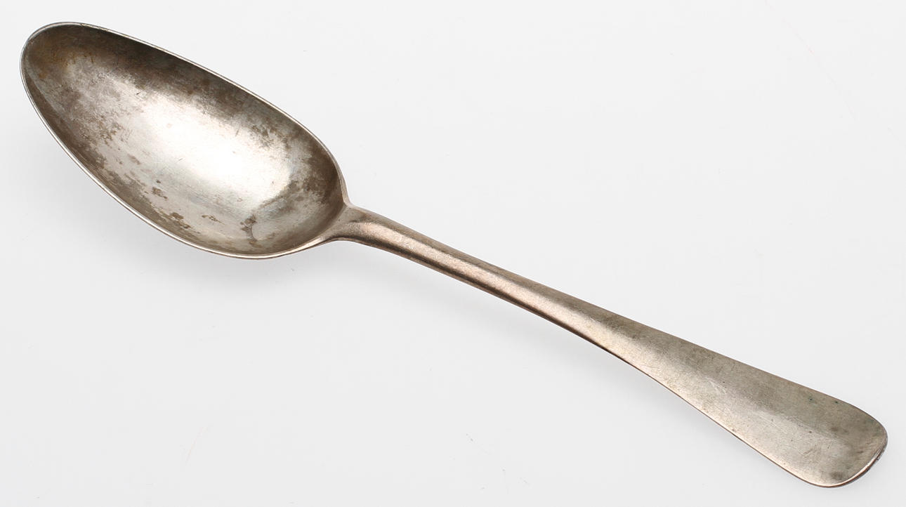 MATSKED, silver, Claes Ekman, Kristinehamn, 1773.