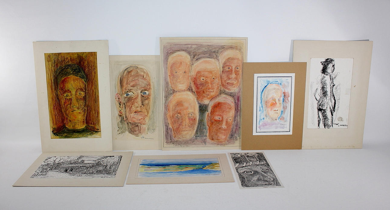 BENGT LINDBERG. konstmapp, 8 st.