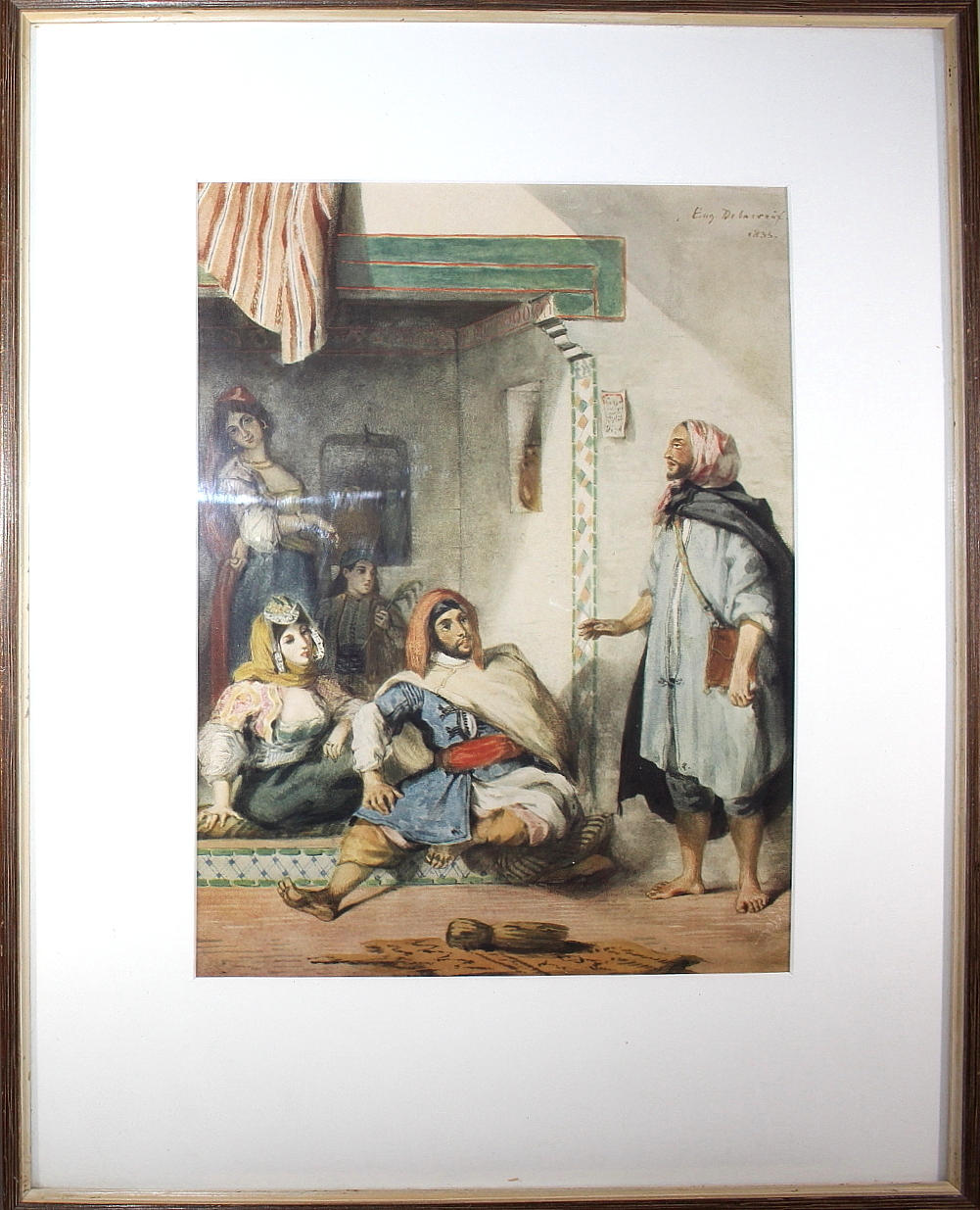 EUGENE DELACROIX. tryck, blindstämplad.