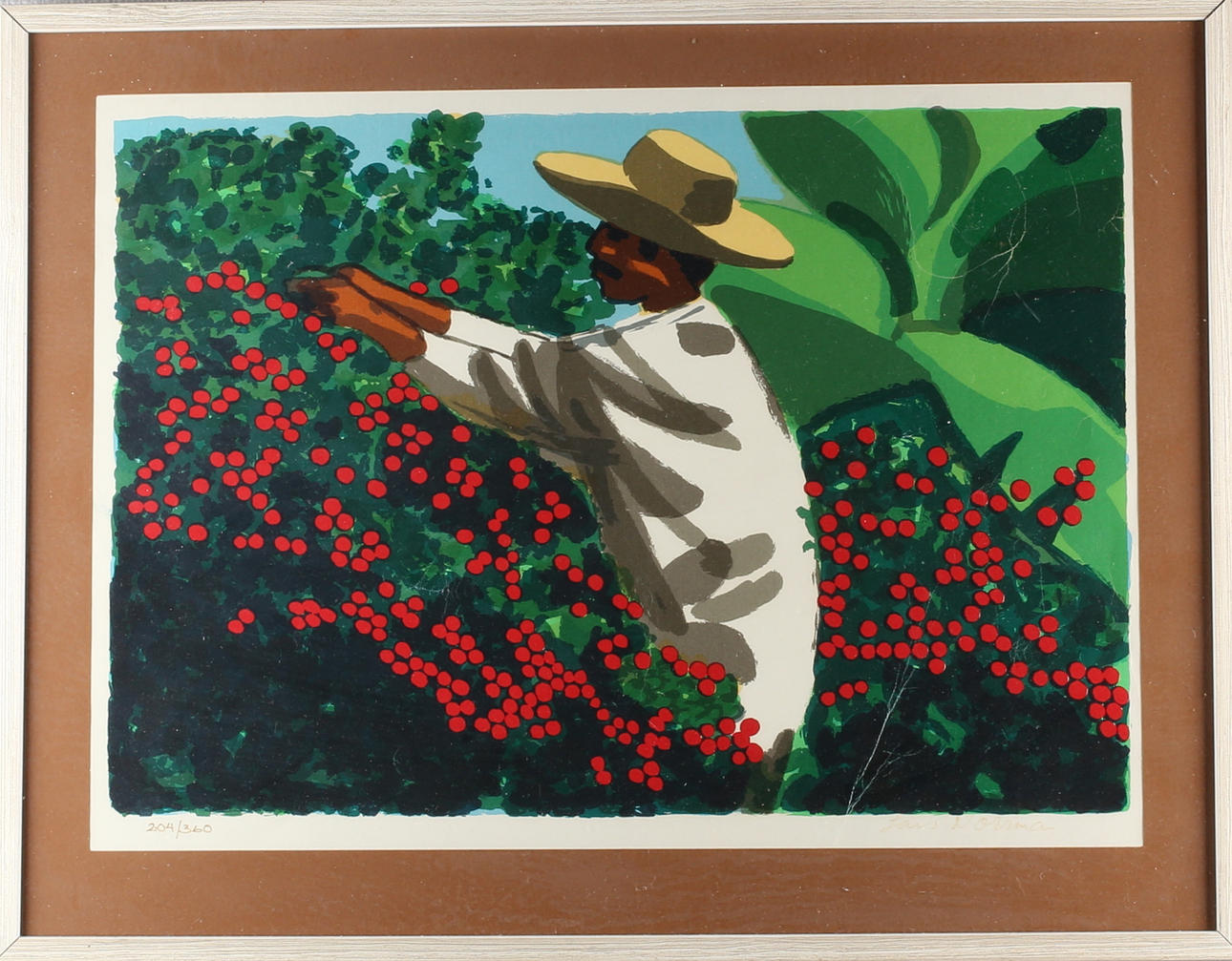 LARS NORRMAN. Bärplockare, litografi, signerad samt numrerad 204/360.