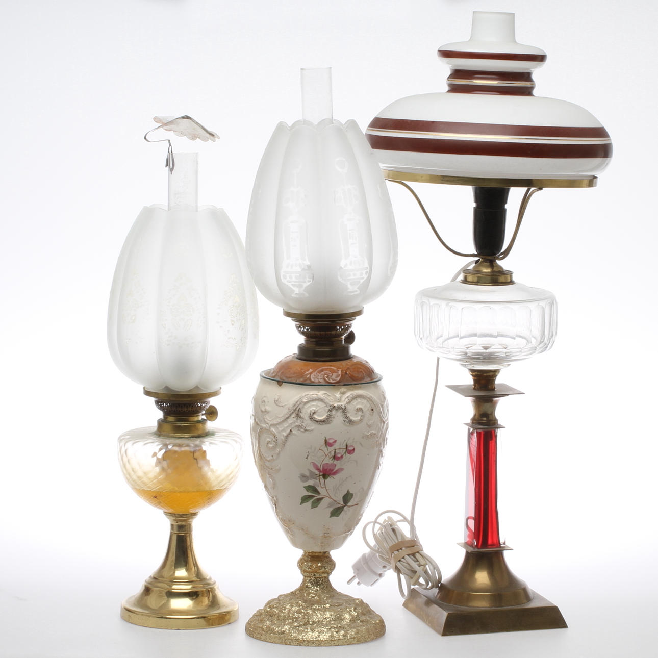 TABLE PHOTO LAMPS, 3 pcs, first half of the 20th century. Lighting ...