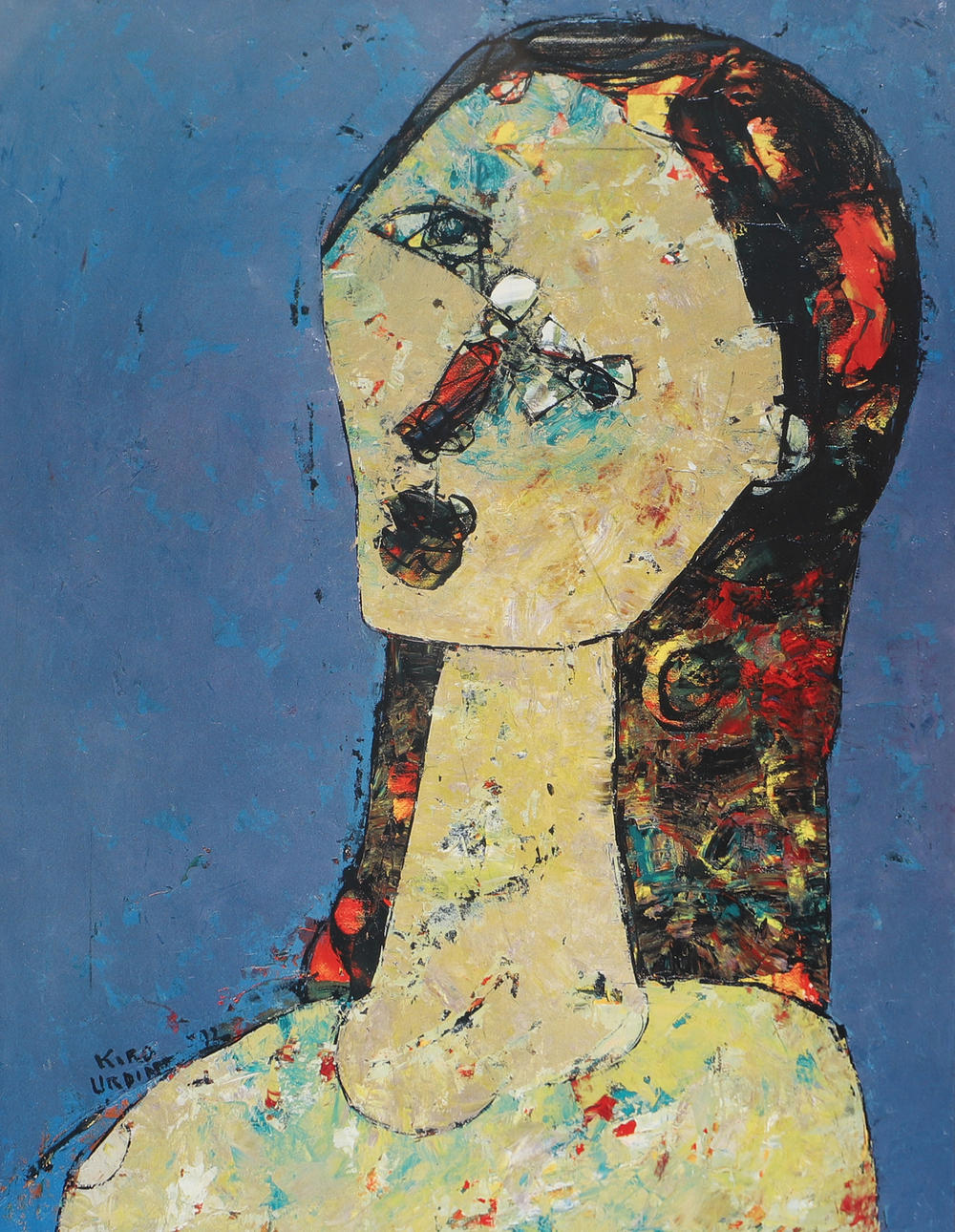 KIRO URDIN. Portrait, graphic print.