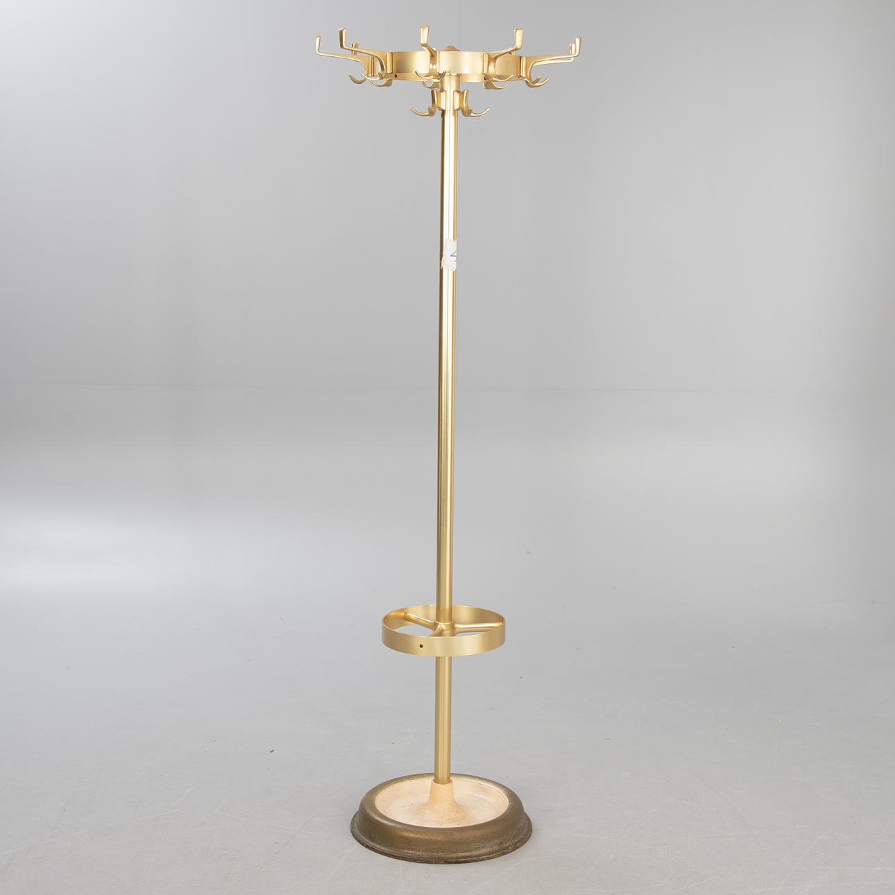 Messing Stand Garderobe, 1950er Jahre.