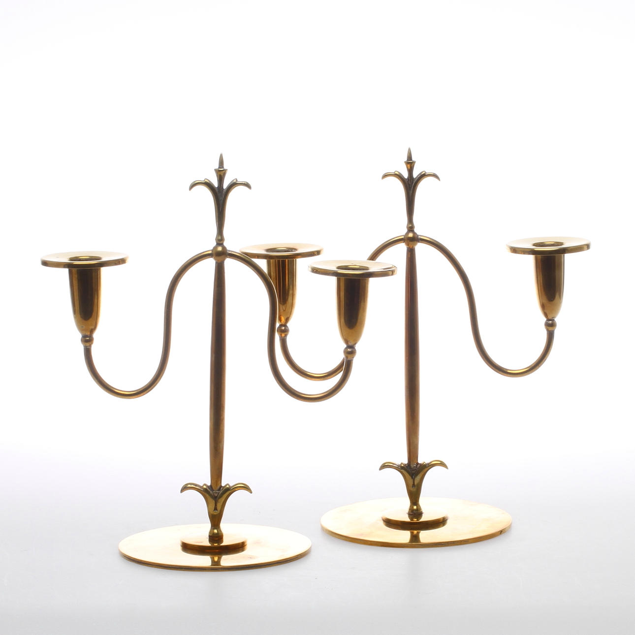 KANDELABRAR, ett par, 1900-talets första hälft.