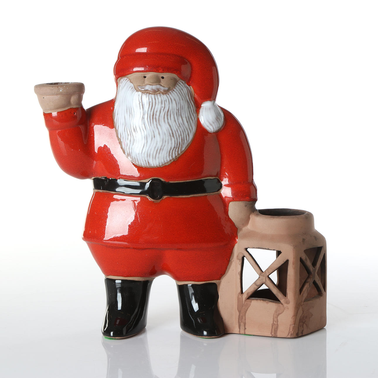 LISA LARSON. TOMTE MED LYKTA. Keramik. Jie.