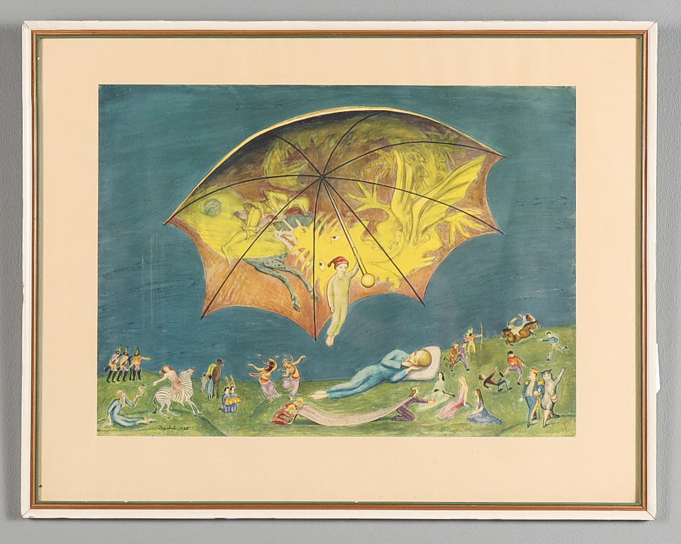 REPRODUKTION Nils Dardel, John Blund.