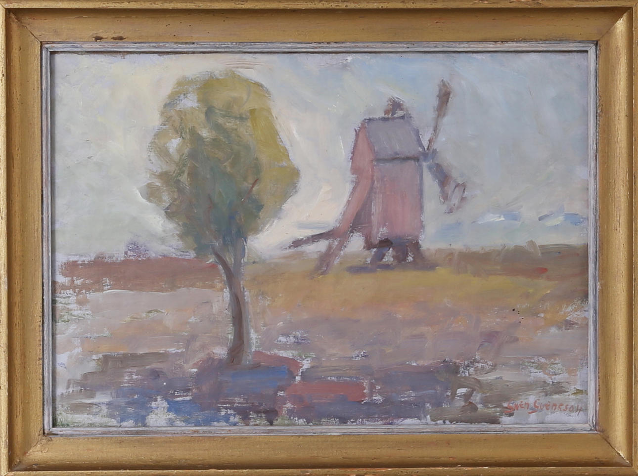 SVEN SVENSSON. Ölandsmotiv, olja på duk, signerad.