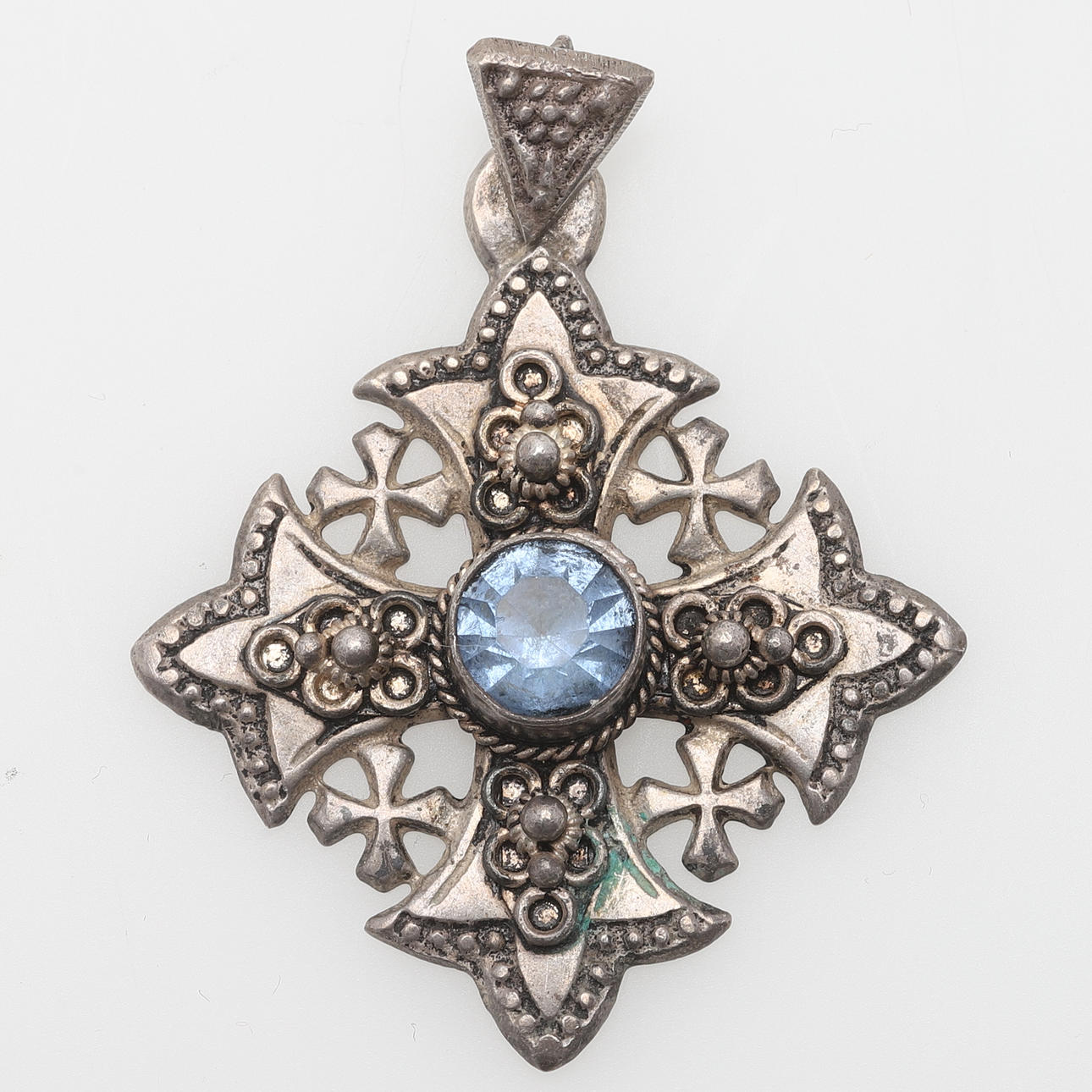 CRUZ DE JERUSALÉN, plata.