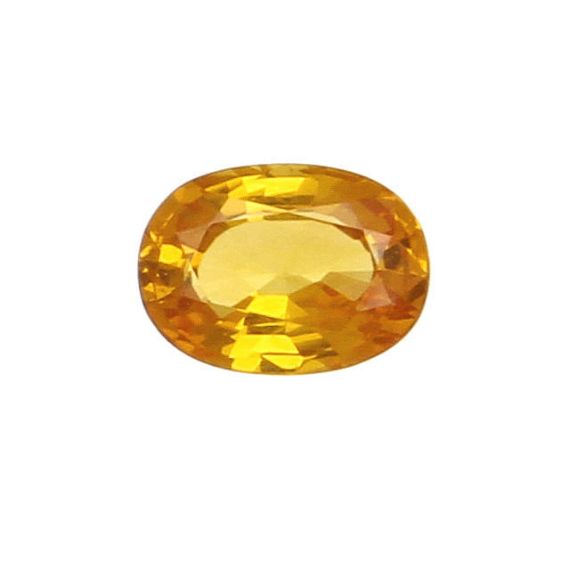 ÄDELSTEN, gul safir. Vikt 0,94 ct.