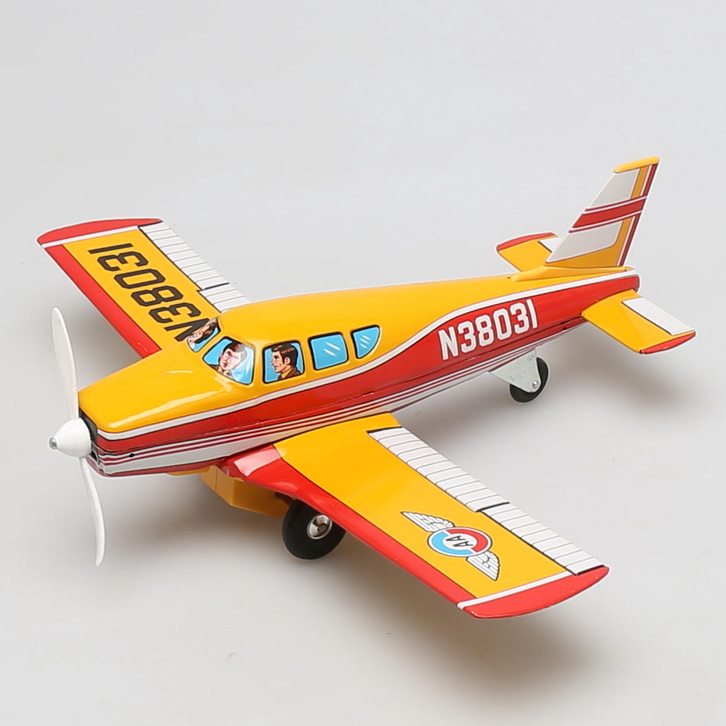 LEKSAK i plåt, flygplan, Beechcraft "Skyline", i originalförpackning, Japan, 1950/60-tal.