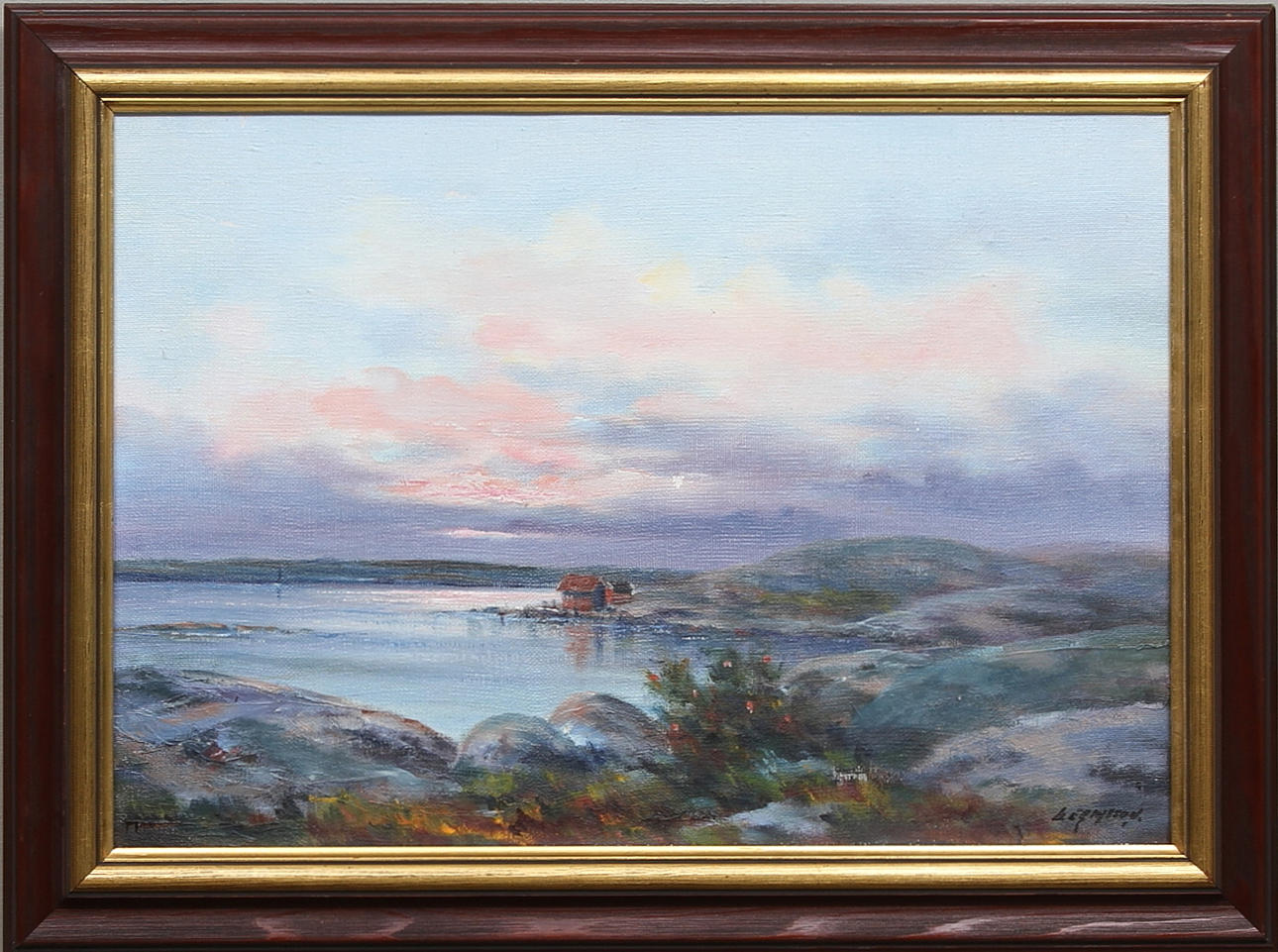 ULF ERIKSSON. Skärgårdsmotiv. Olja på duk. Signerad.