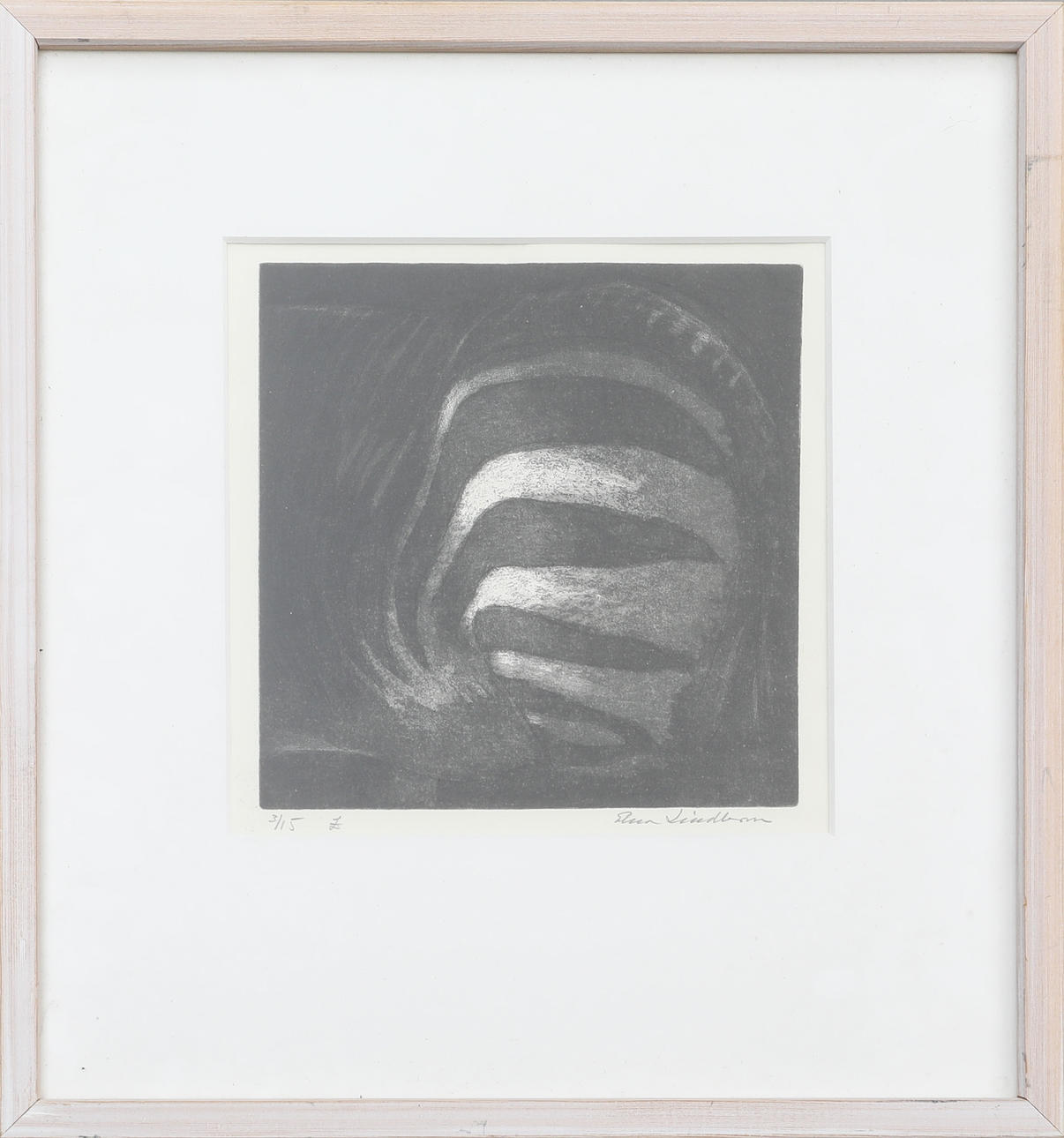 OIDENTIFIERAD KONSTNÄR. graphic, signed, numbered 3/15.