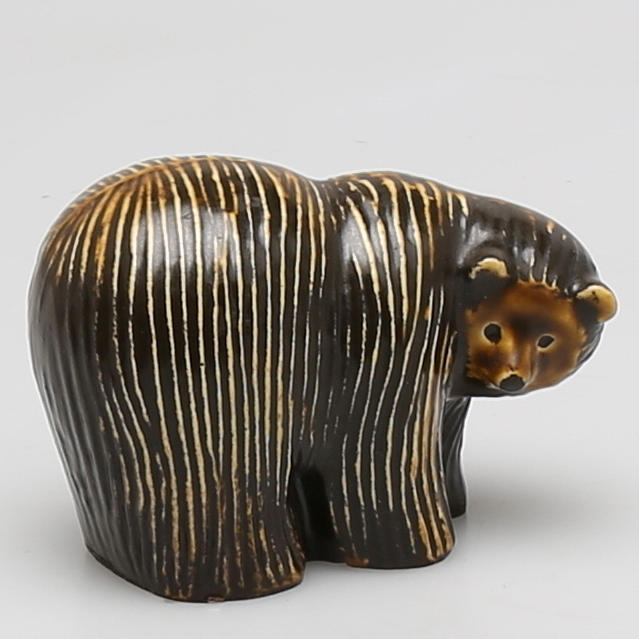 FIGURIN i stengods, "Björn" ur serien Lillskansen, Lisa Larson, Gustavsberg.