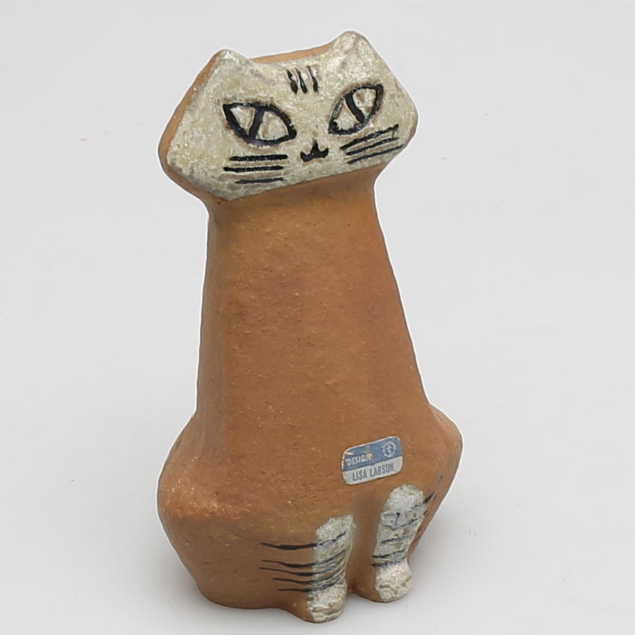 FIGURIN i stengods, "Katt" ur serien Lilla Zoo, Lisa Larson, Gustavsberg.