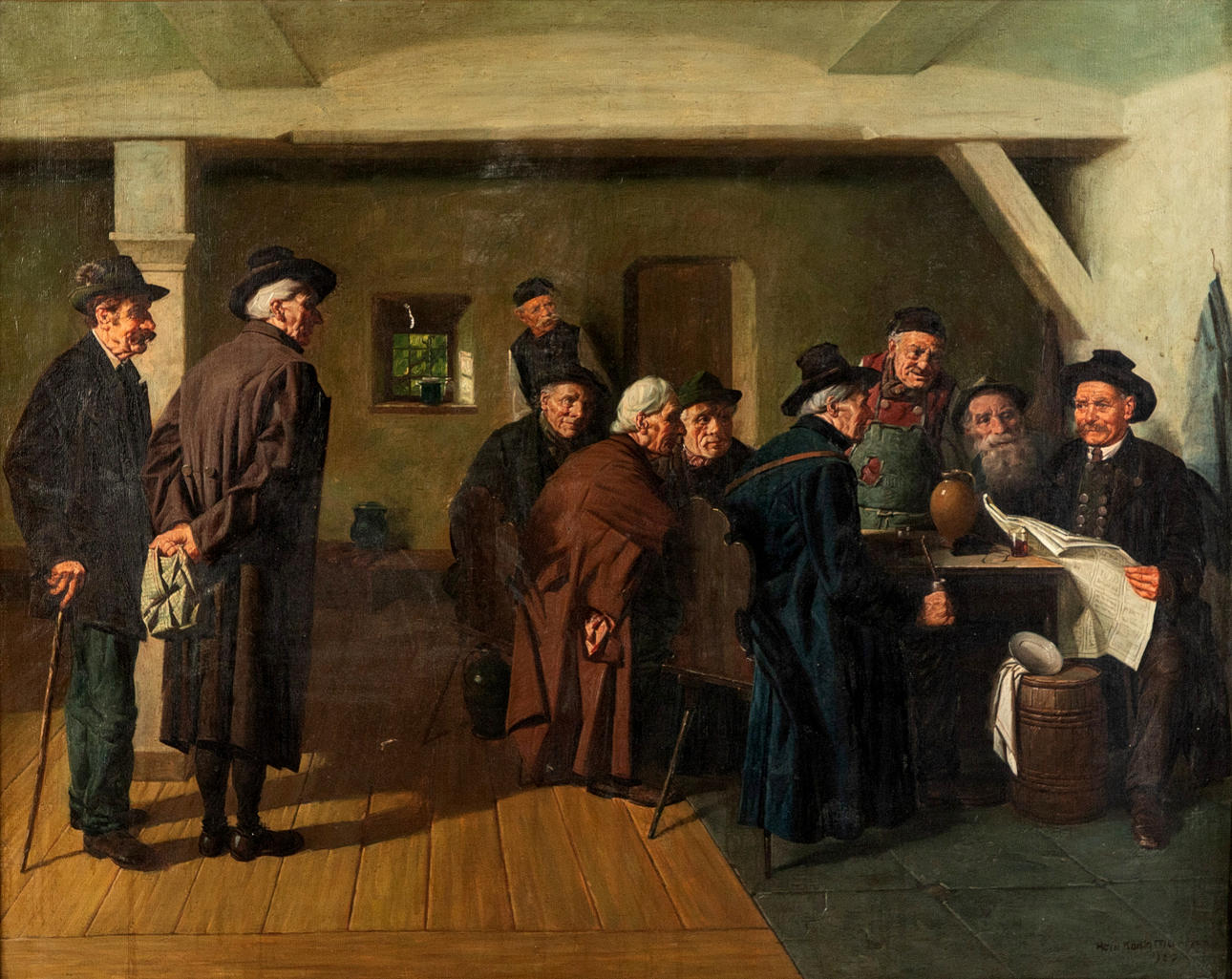 HEIN KÖNIG (1891-1971). Escena de taberna.