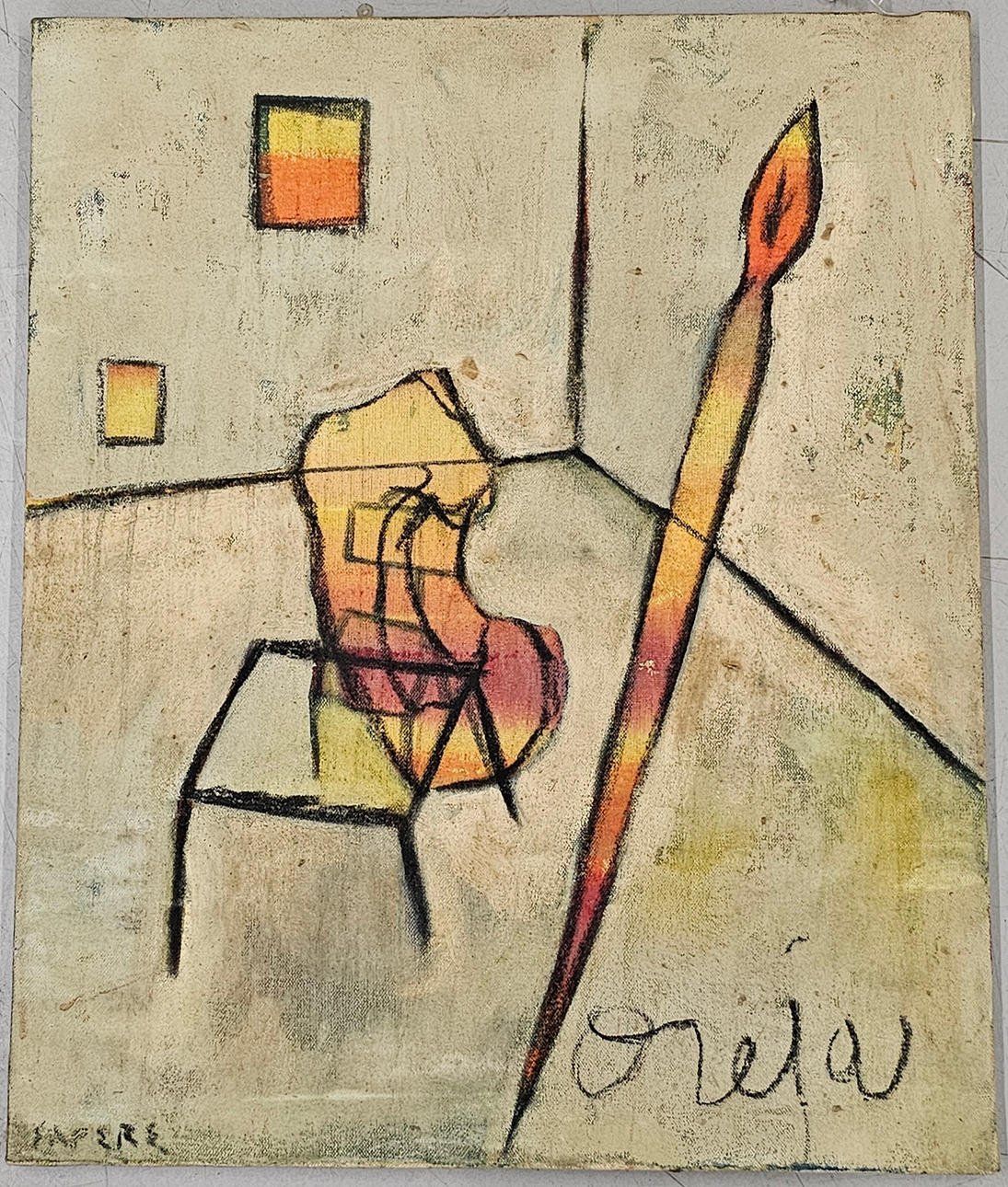 HORACIO SAPERE. "AMSTERDAM". ÓLEO SOBRE LIENZO.