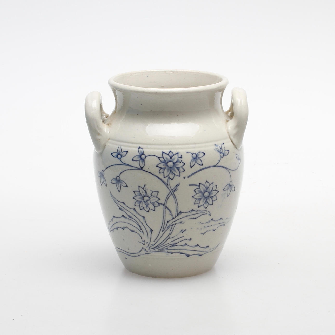 KRUKA, stenmassa blåvit, Gustafsberg.