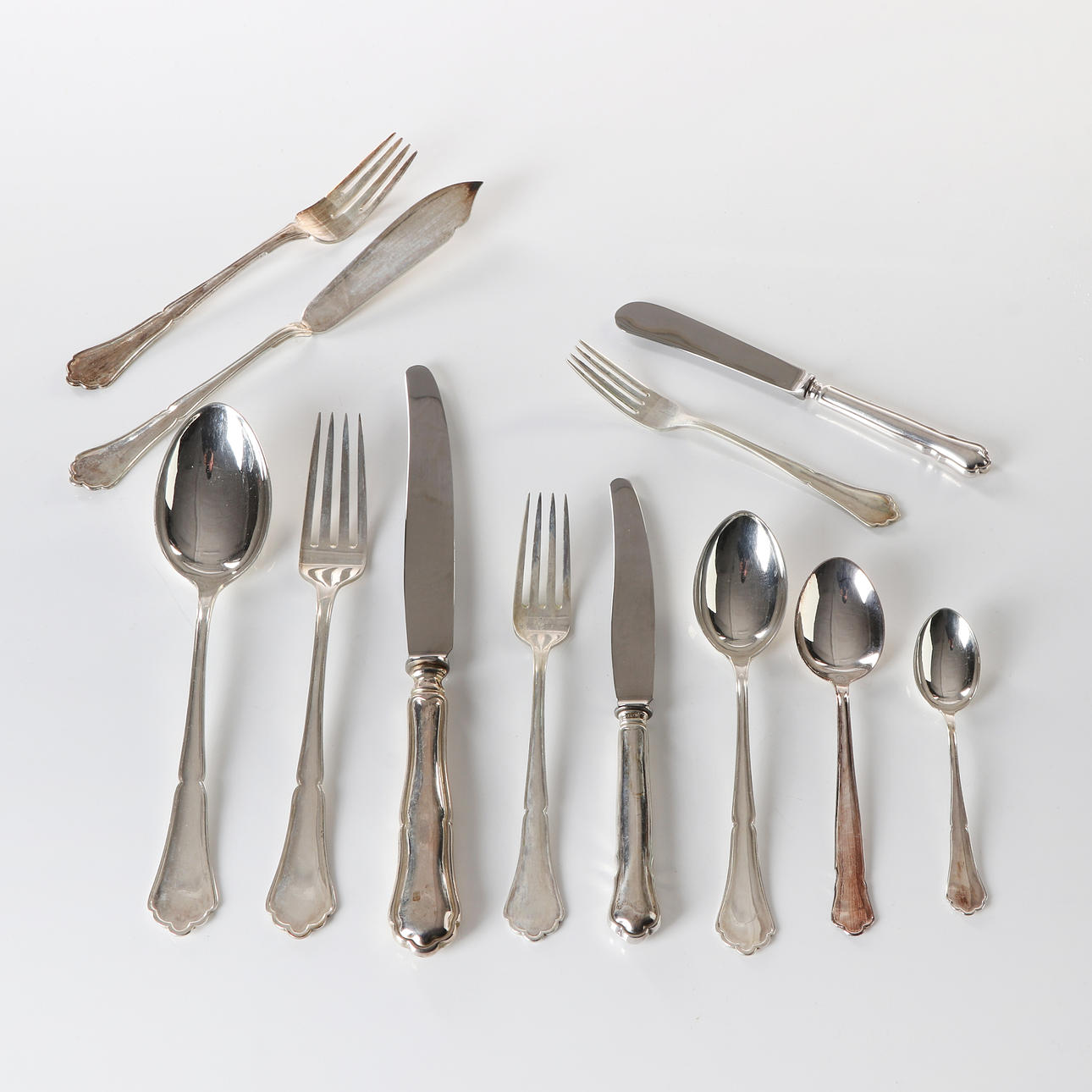 SILVERBESTICK, "CHIPPENDALE" MM, 125 delar, silver.