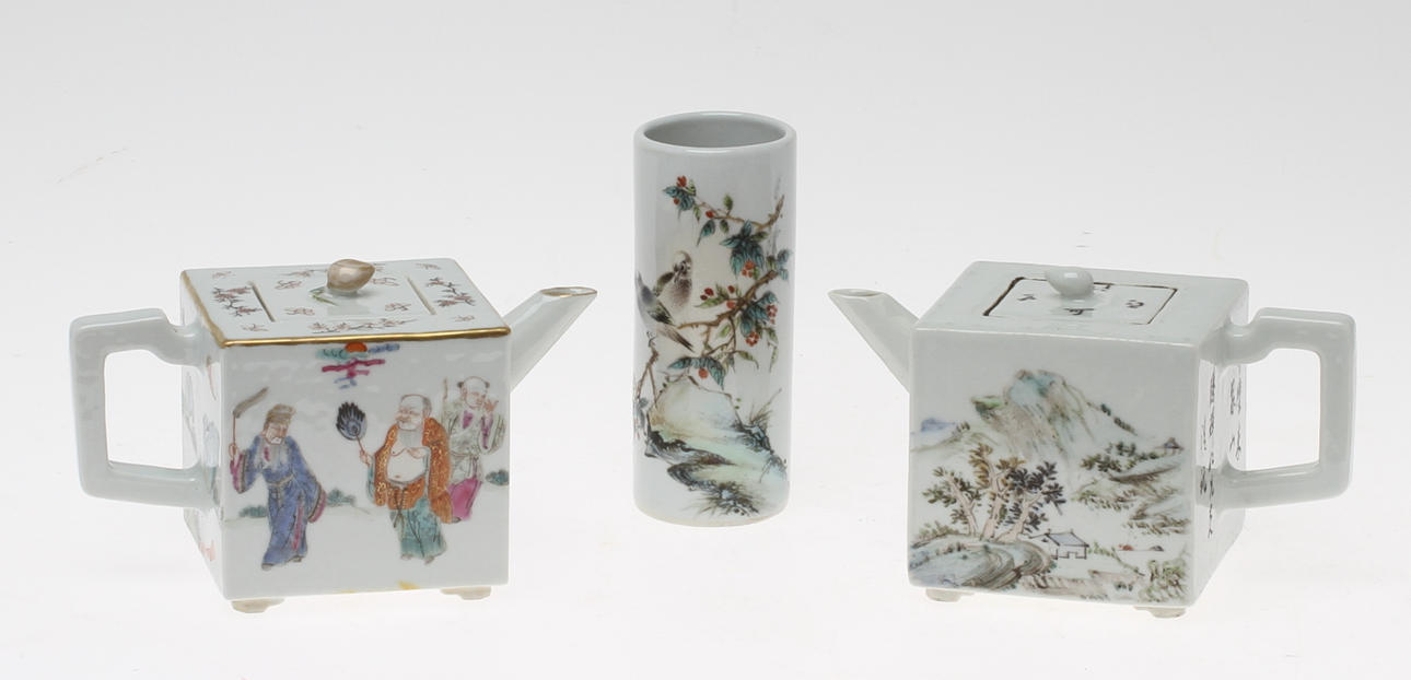 TEKANNOR, 2st, VAS, porslin, Kina.