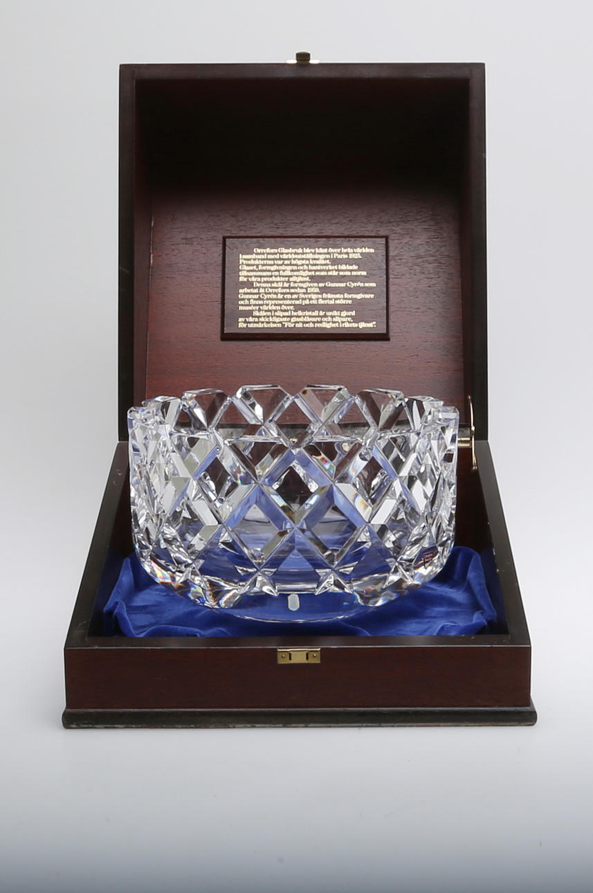 SKÅL, glas, "Sofiero", Gunnar Cyrén, Orrefors, signerad.