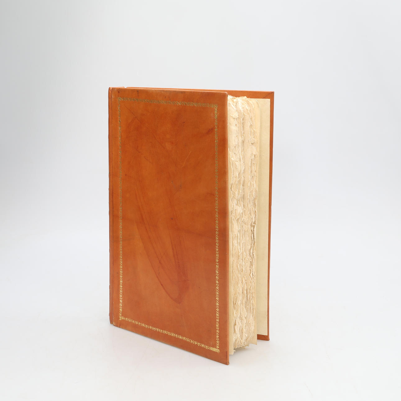 FOTOALBUM, blank, læder.