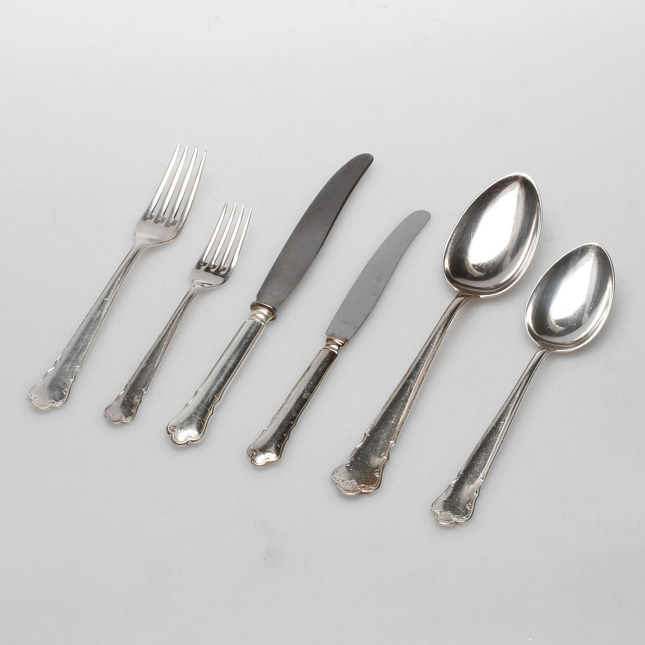 BESTICK, 70 delar, nysilver, GAB, 1900-tal.