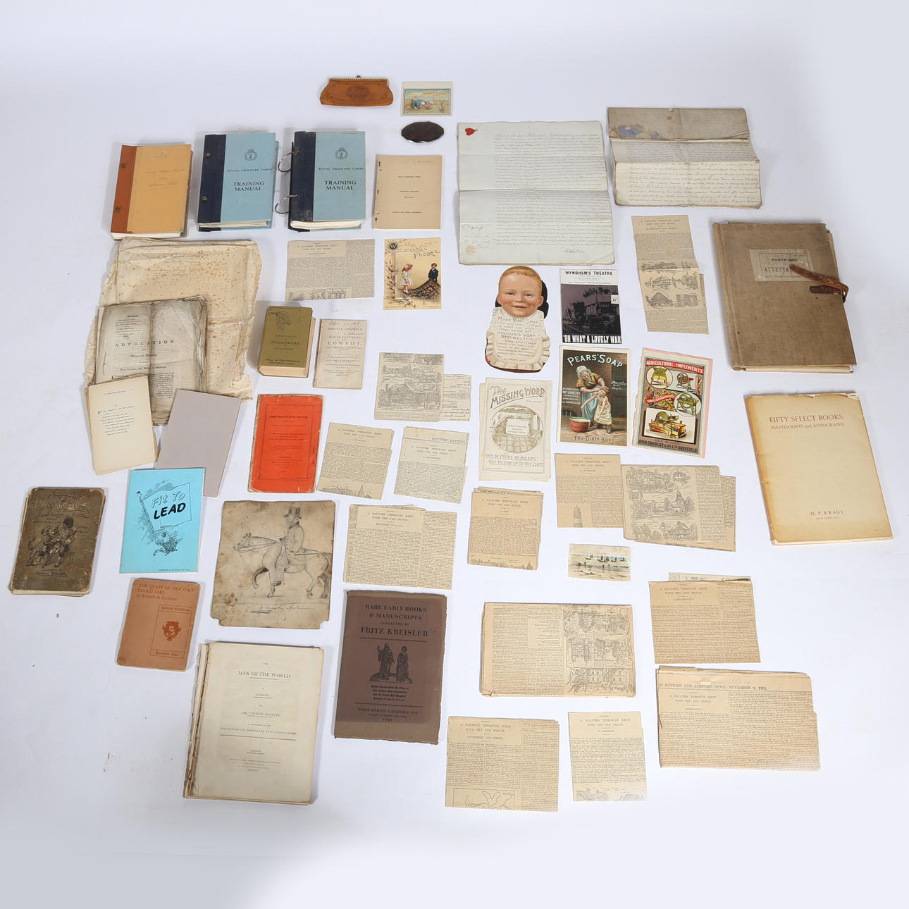 A COLLECTION OF EPHEMERA.