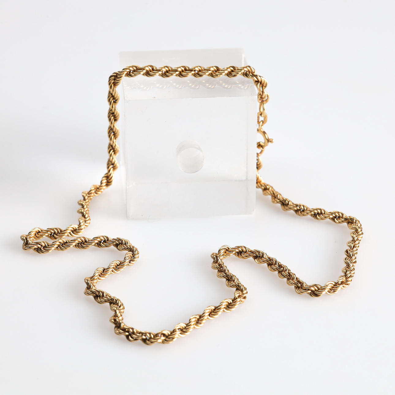 HALSKEDJA, 18K guld, Cordell-länk.