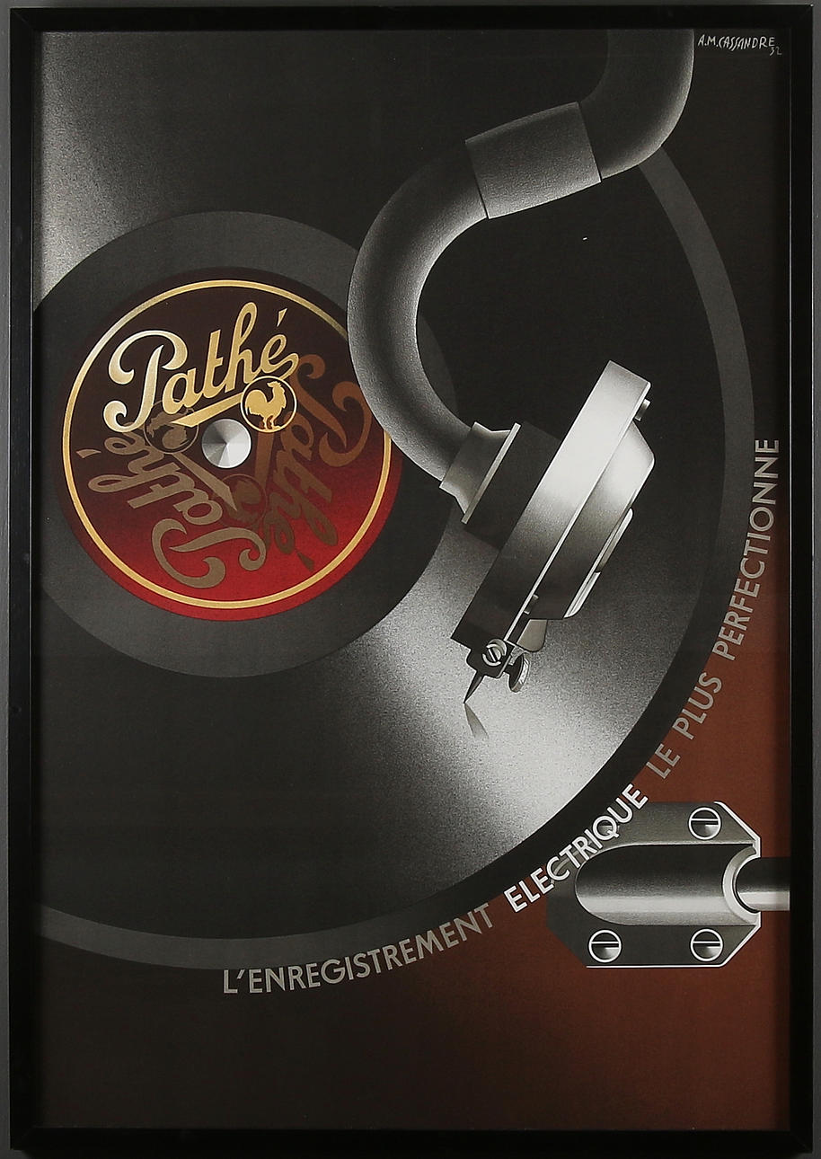 ADOLPHE MOURON CASSANDRE. EFTER. Affisch, "Pahé", 1900/2000-tal.