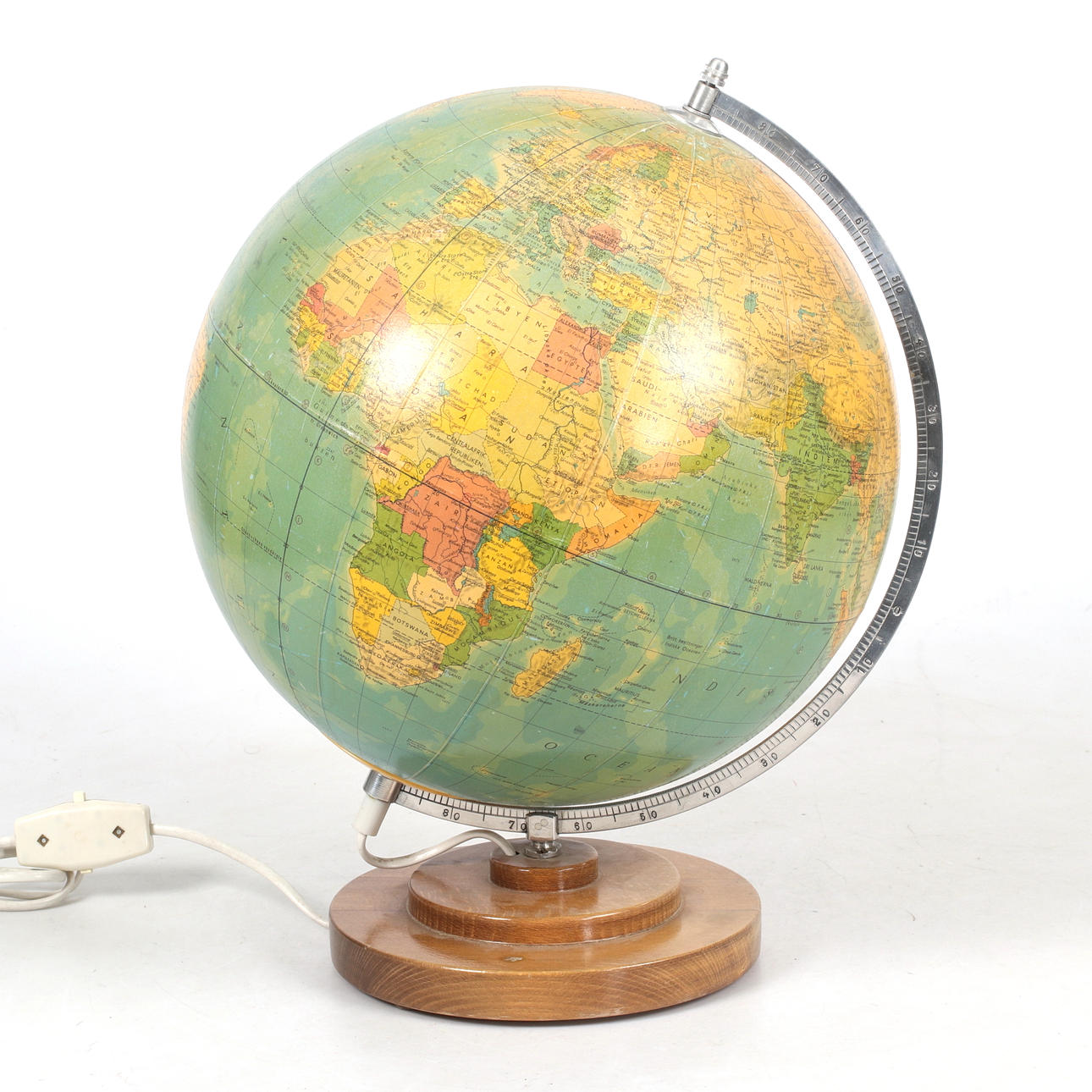 JORDGLOBE, Räths Physikalisch-Politischer Globus, 1900.