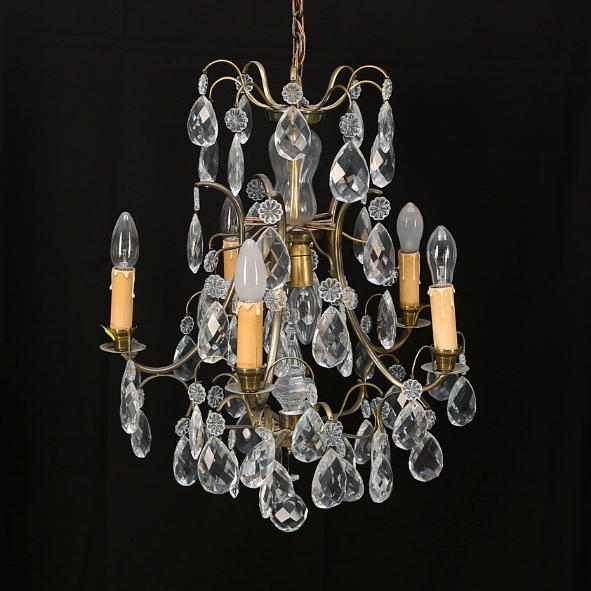 LJUSKRONA, rokokostil, 1900-talets andra hälft, höjd 88 cm.