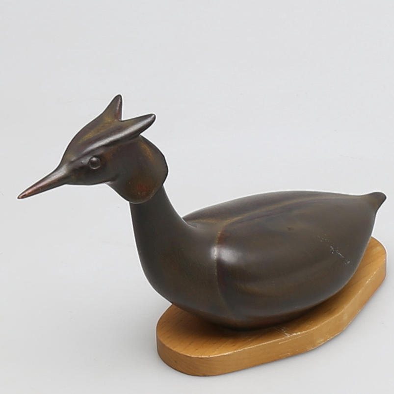 FIGURIN, stengods, skäggdopping, Gunnar Nylund, signerad GN, Rörstrand.