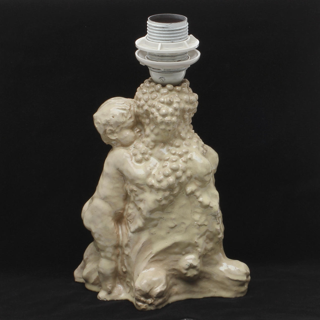 BORDSLAMPA, keramik, Gerda Sprinchorn, signerad.