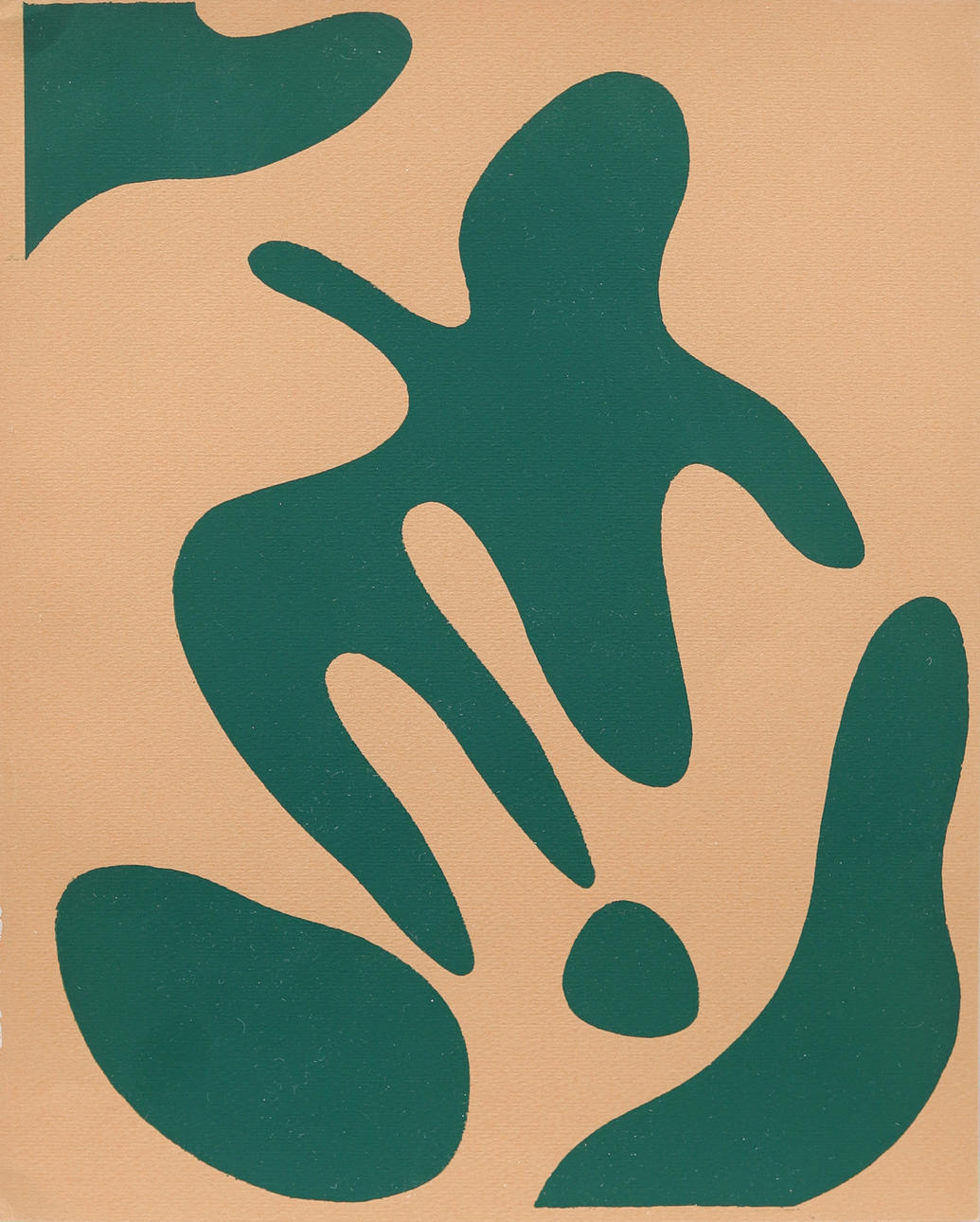 JEAN ARP. Woodcut, unsigned.