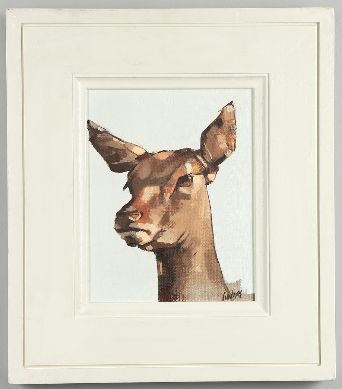 STEVEN LINDSAY (CONTEMPORARY). DEER HEAD.
