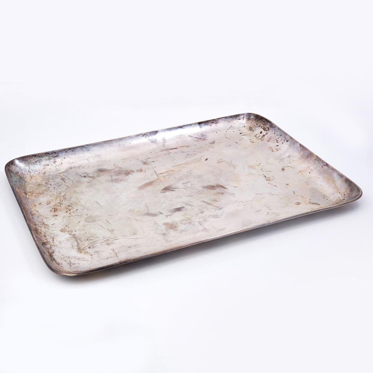 BANDEJA de plata, mexicana, esterlina, sellada.