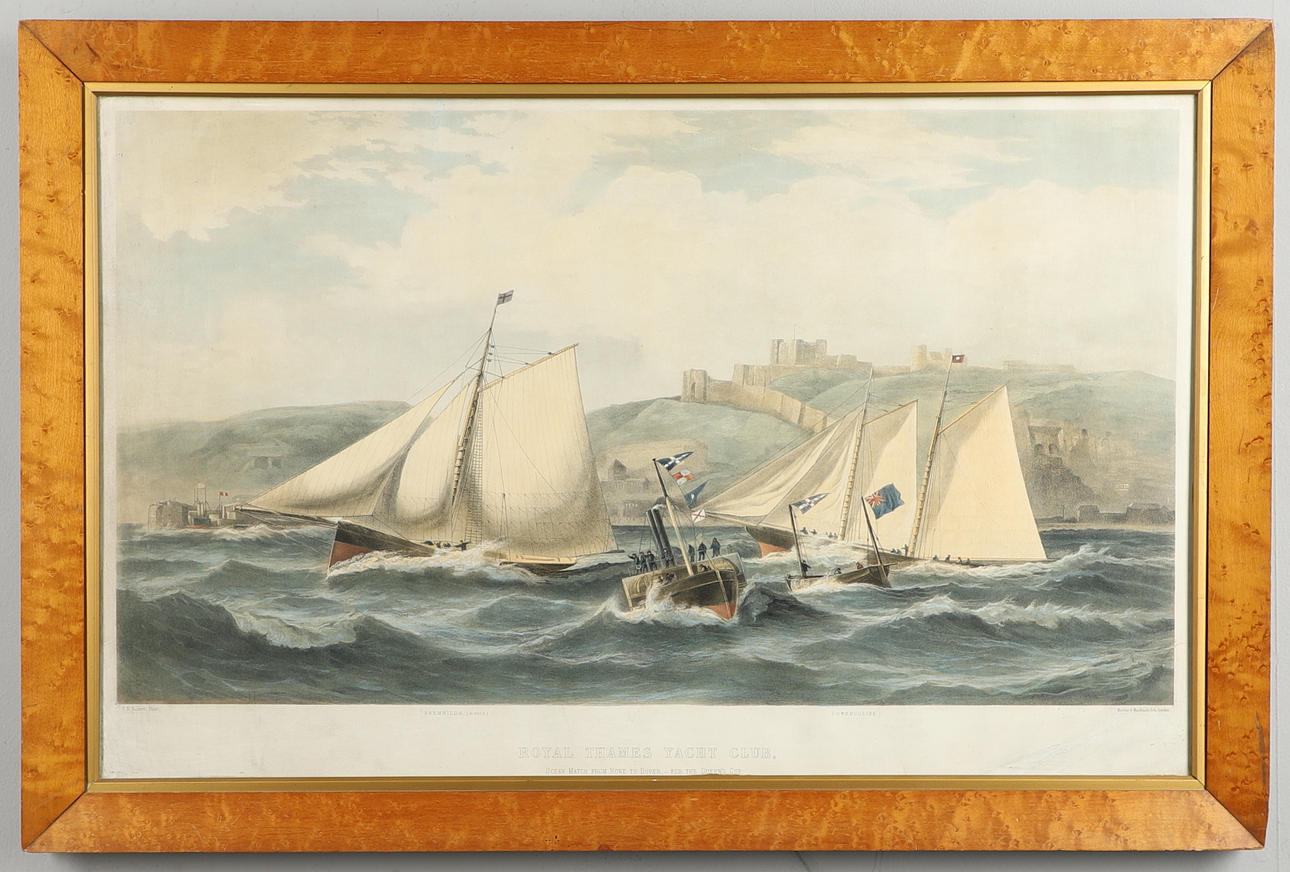 AFTER CHARLES ROBERT RICKETTS (1838-1883). ROYAL THAMES YACHT CLUB: OCEAN MATCH FROM NORE TO DOVER - FOR THE QUEEN'S CUP.