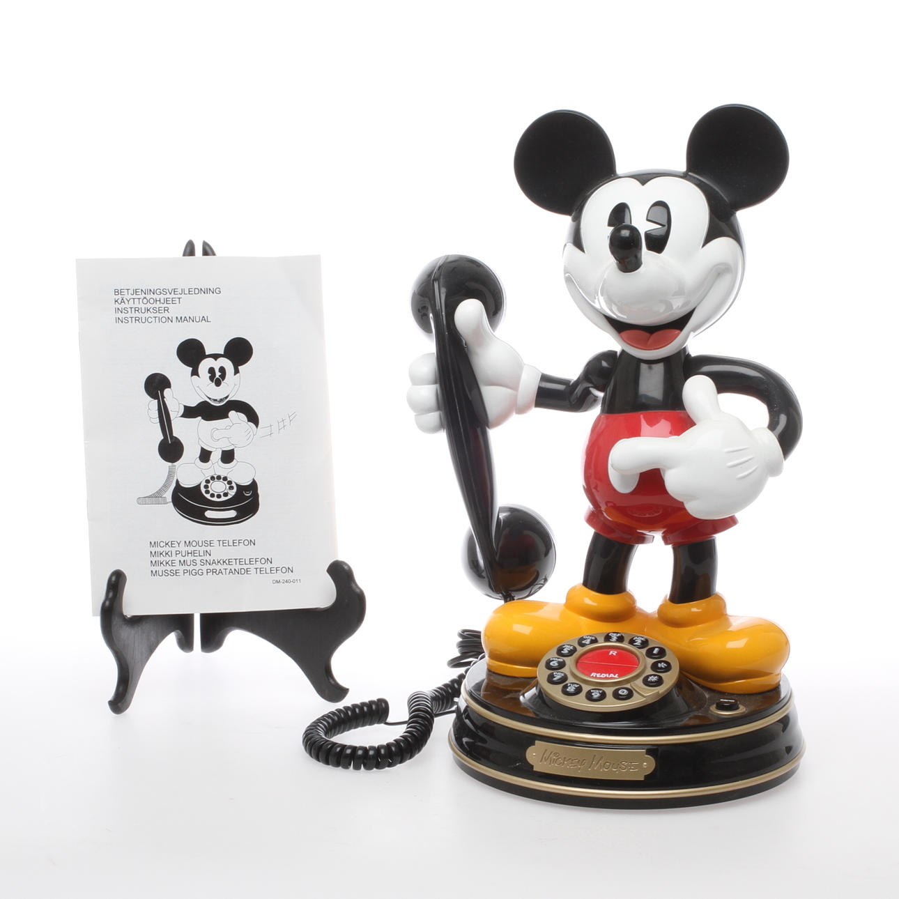 TELEFON, plast, Musse Pigg, M.H. Segan L.P.