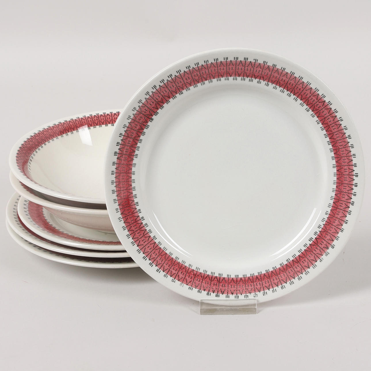 HELMER RINGSTRÖM. tableware parts, 6 pcs, “Delfi”, Gefle.