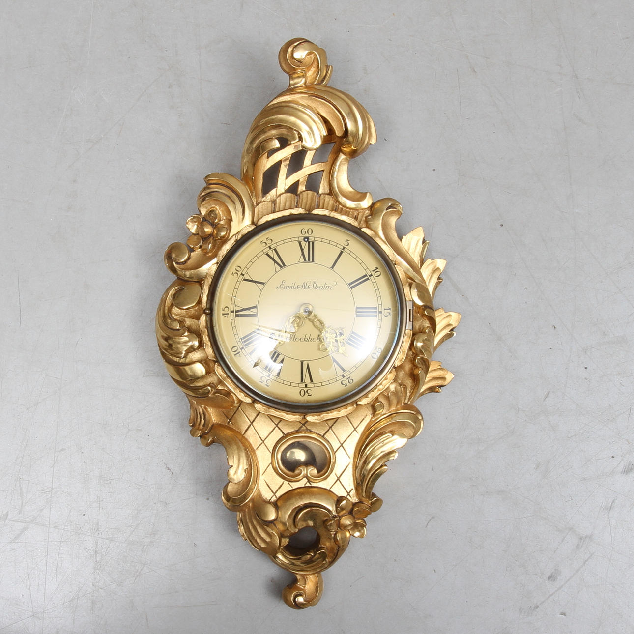 VÄGGPENDYL, rokokostil, Emil N. Skalin, 1900-tal.