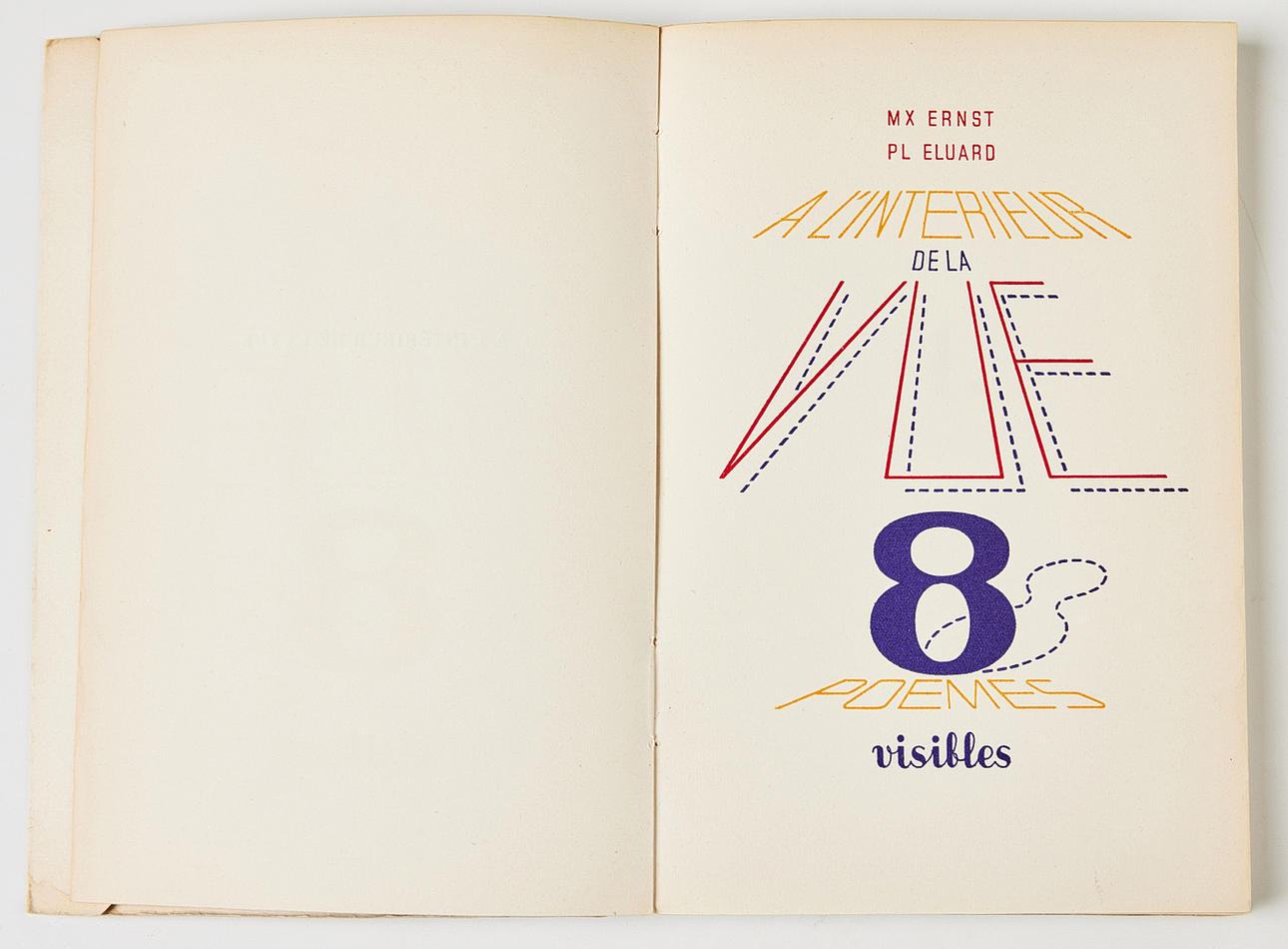 MAX ERNST -PAUL ELUARD, A L'INTERIEUR DE LA VUE. 8 VISIBLE POEMS, 1947.