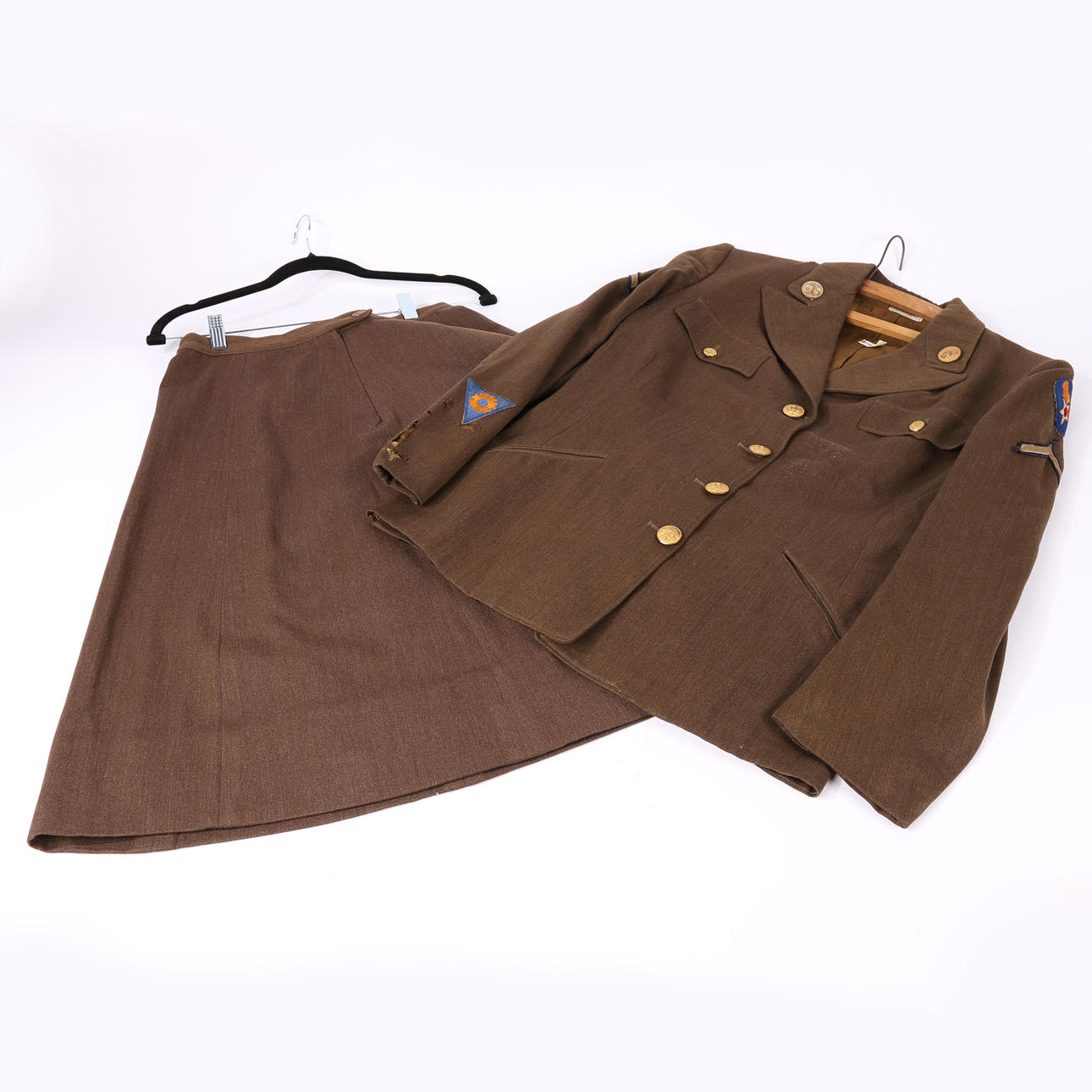 SECOND WORLD WAR U.S. WOMANS ARMY AUXILIARY CORPS UNIFORM.