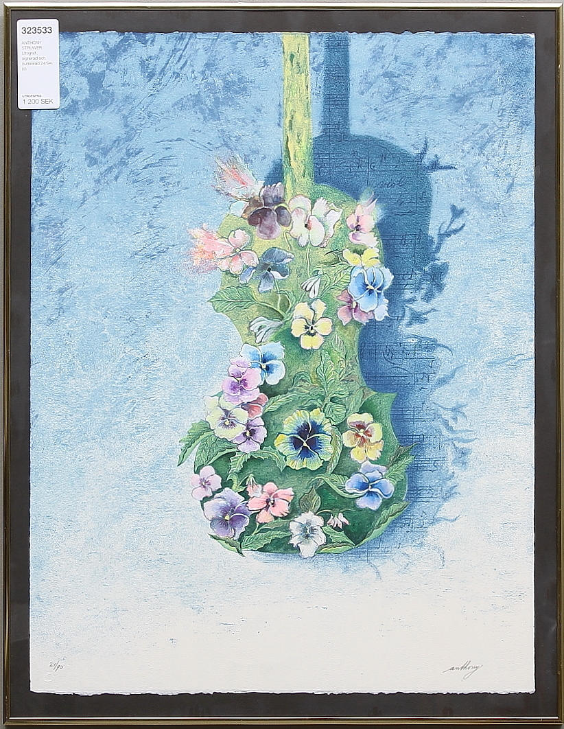 ANTHONY STRUWER. Litografi, signerad och numrerad 24/94.