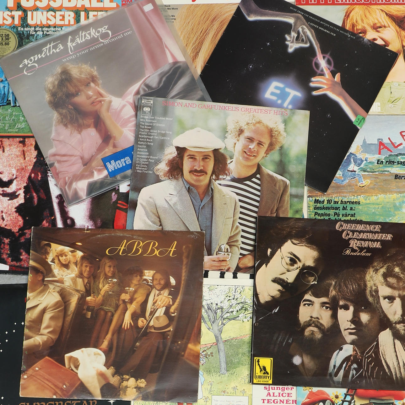 LPs, 57 pcs, various artists & genres.